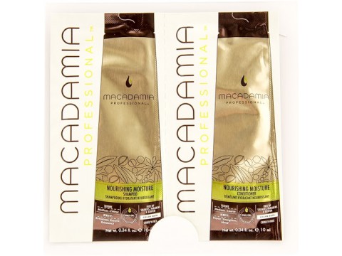 Macadamia maitinamasis, drėkinamasis Nourishing Repair mini rinkinys plaukams 2x10ml Macadamia maitinamasis, drėkinamasis Nourishing Repair mini rinkinys plaukams 2x10ml